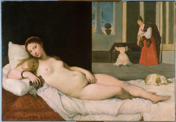 Leżąca Wenus, według Tycjana, 1822